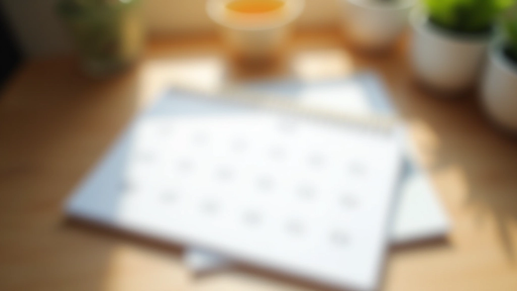 Calendrier ouvert avec des notes de planification sur un bureau lumineux