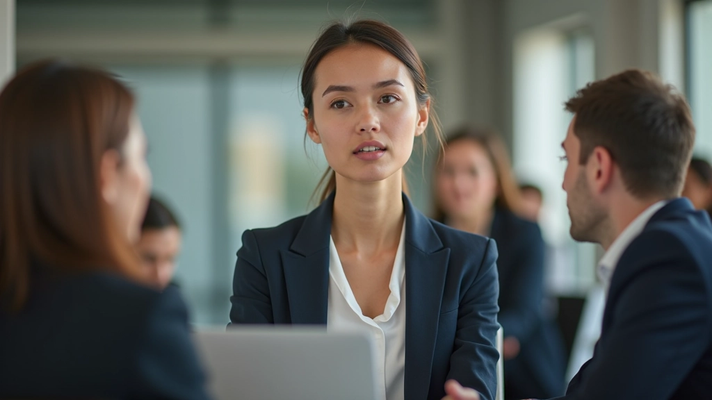 Femme en formation professionnelle, concentrée pendant une session d'apprentissage en ligne
